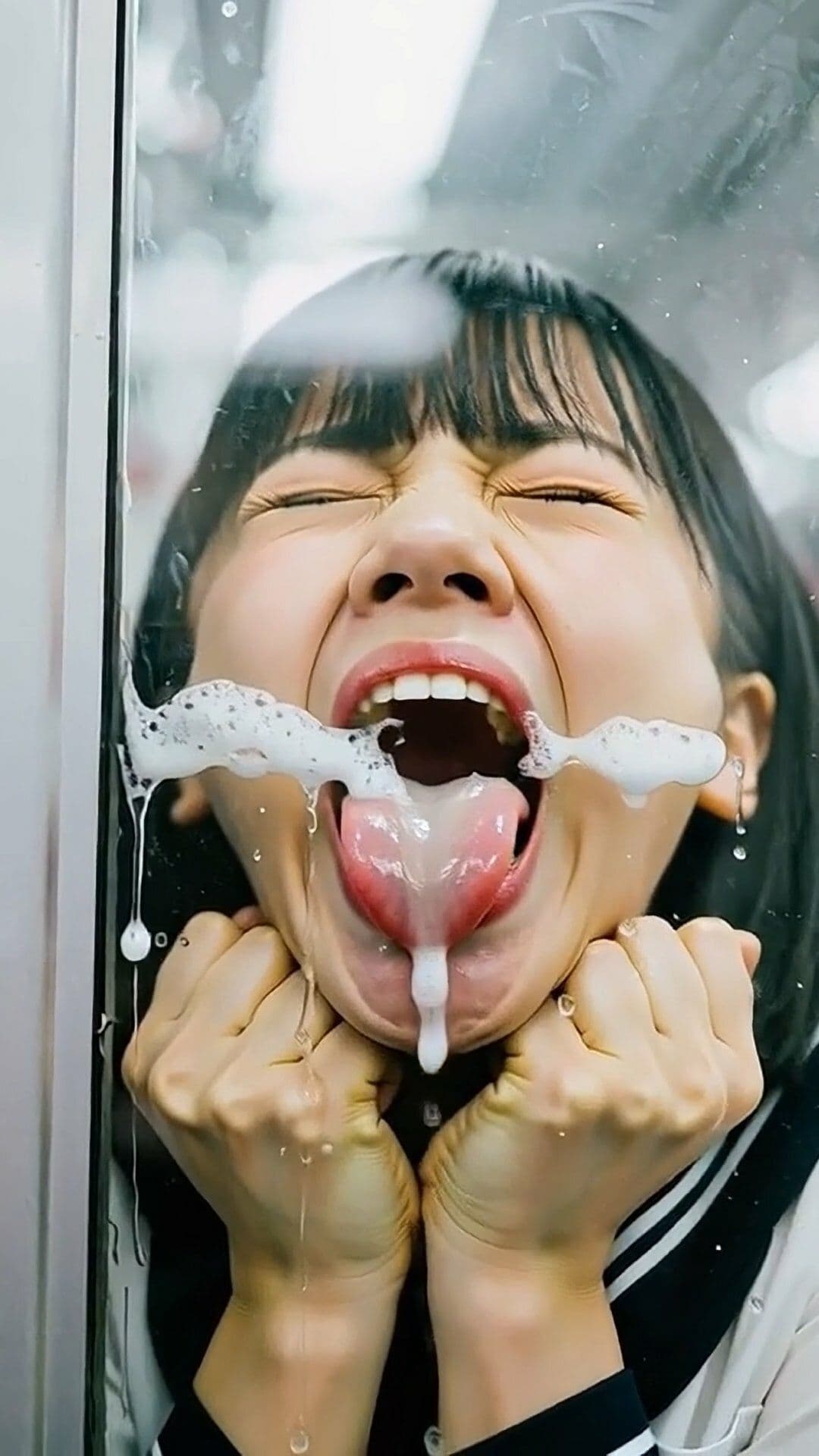 舌フェチ17 AI 電車女子3 サンプル9