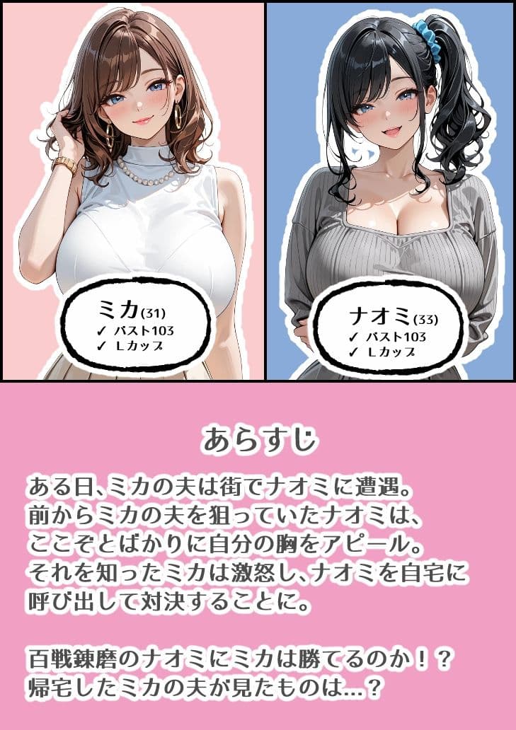 巨乳セレブママとその夫が巨乳ビッチママとイカせ合い勝負した話 サンプル3