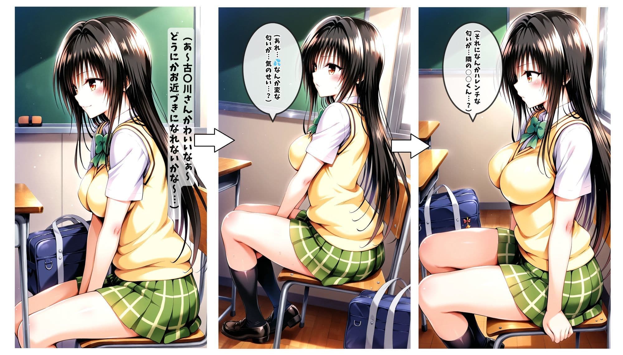 【同人誌】あの風紀委員がおち〇ぽ掃除してアヘアヘザーメンまみれになったお話【To LOV〇る -とら〇る-】 サンプル2