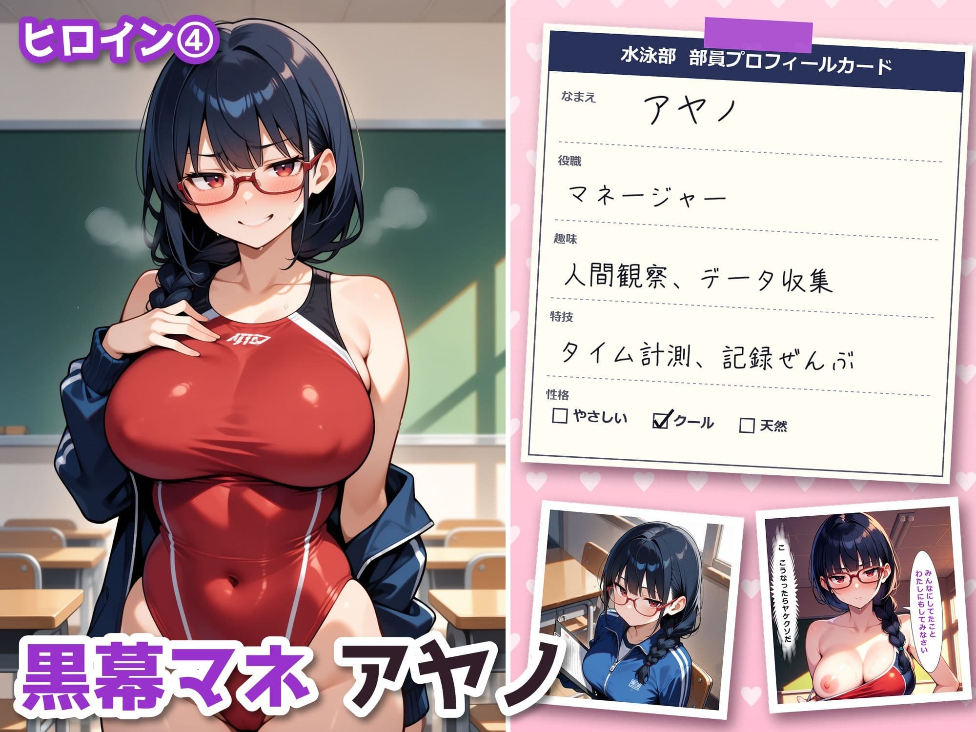 ノゾキミ。〜水泳部編〜 ノゾいたら美女部員4人に搾り取られた件 サンプル8