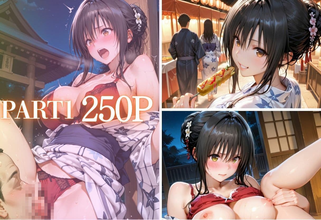 先輩との夏...花火デートからびしょ濡れ本殿SEX vol.6 サンプル2