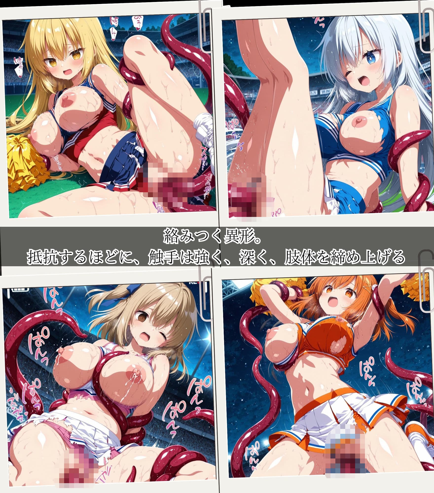 二度と戻れぬ快楽の穴 触手に堕ちた少女達 巨乳ギャル Vol.2 〜チアガール編〜 サンプル6