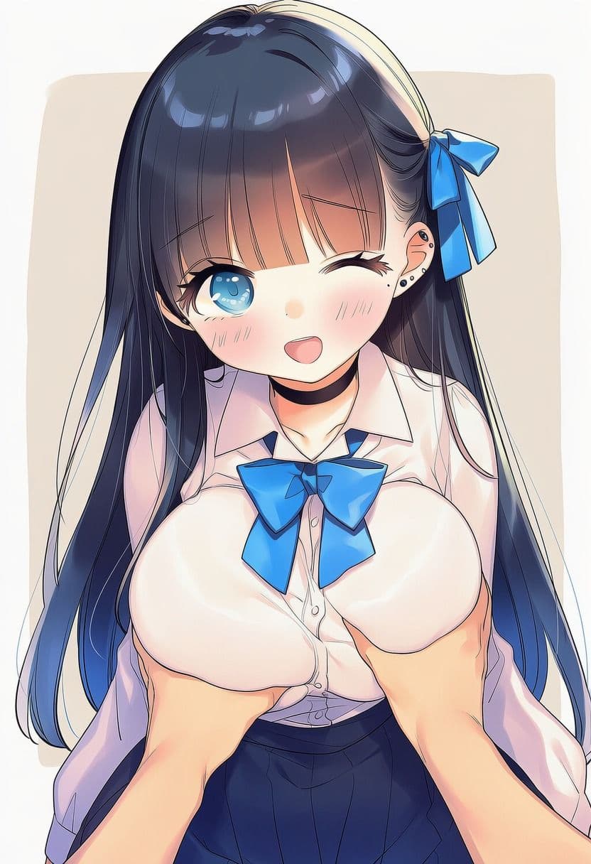 青リボンJKとらぶらぶえっち！ サンプル2