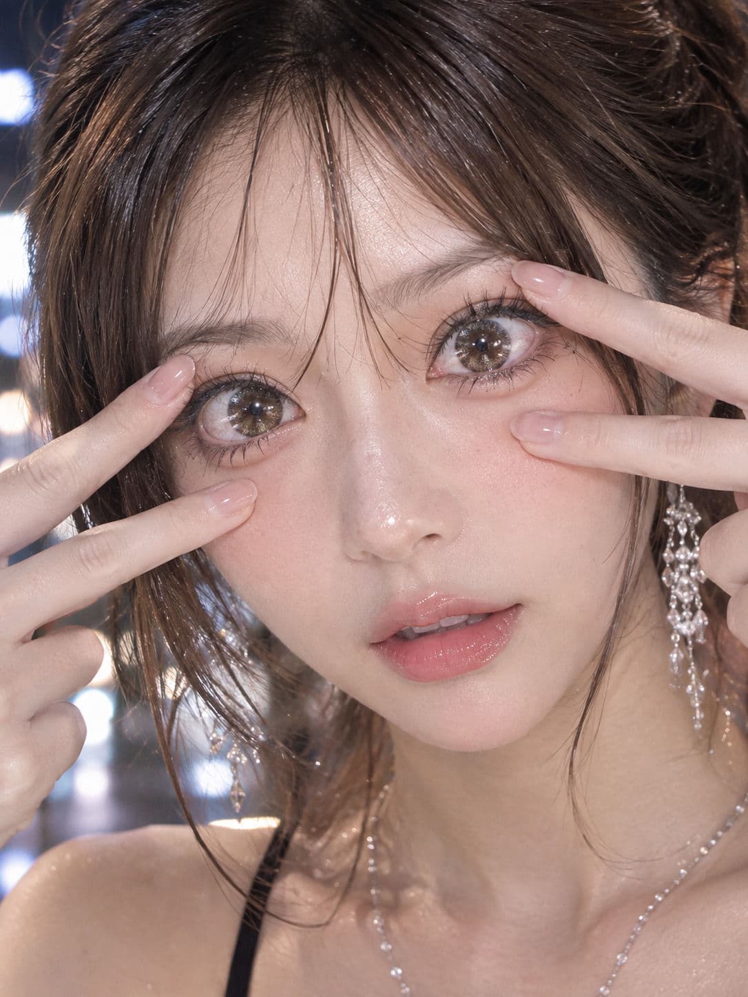 【美顔・美瞳】開眼美少女コレクション 〜美顔接写＆美瞳強調CG集〜 サンプル1