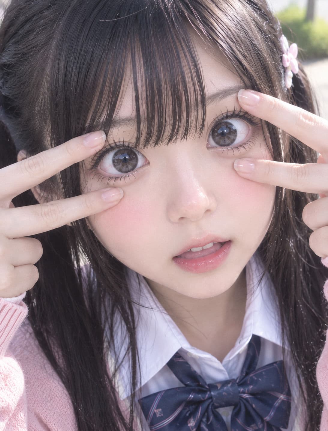 【美顔・美瞳】開眼美少女コレクション 〜美顔接写＆美瞳強調CG集〜 サンプル2