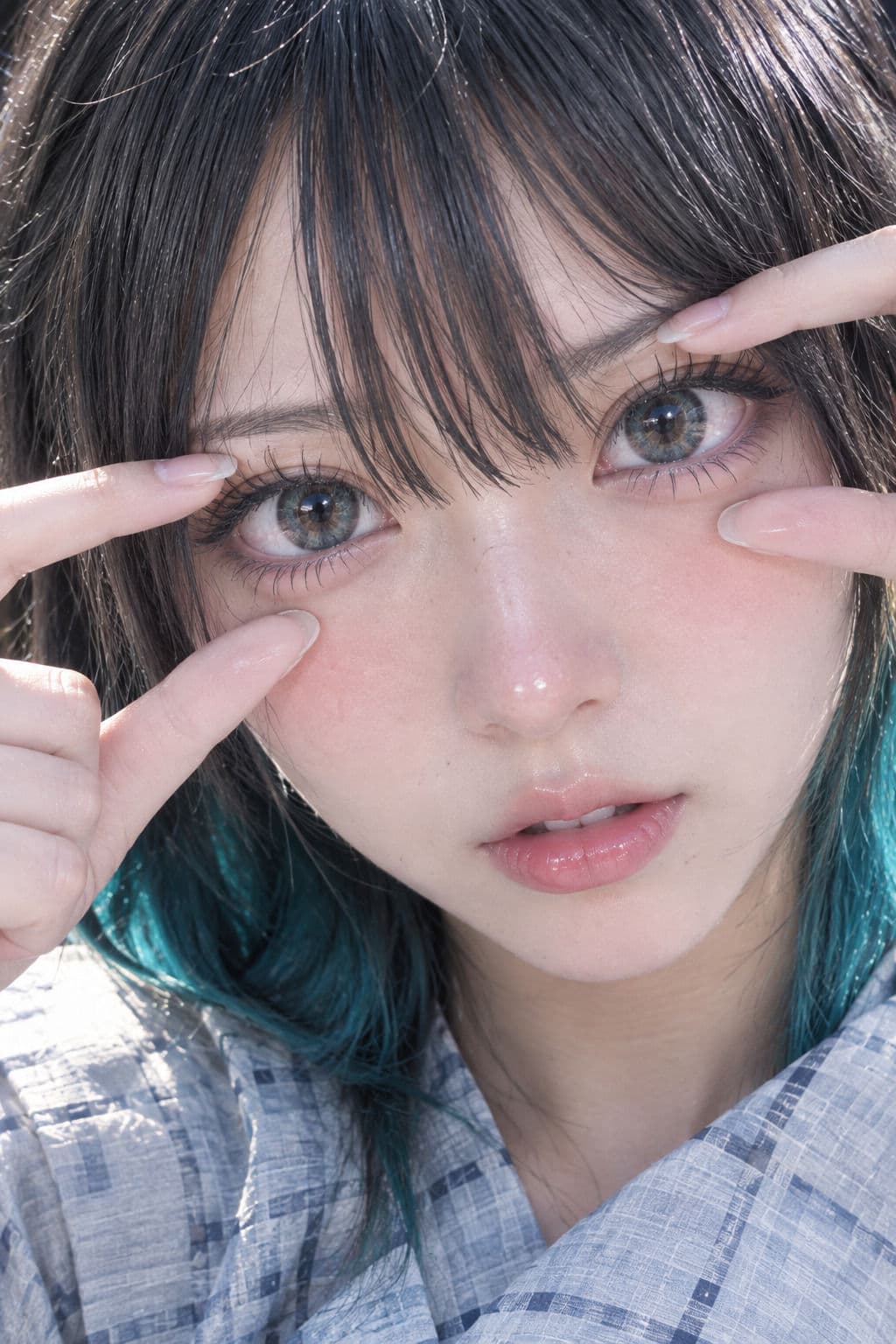 【美顔・美瞳】開眼美少女コレクション 〜美顔接写＆美瞳強調CG集〜 サンプル6
