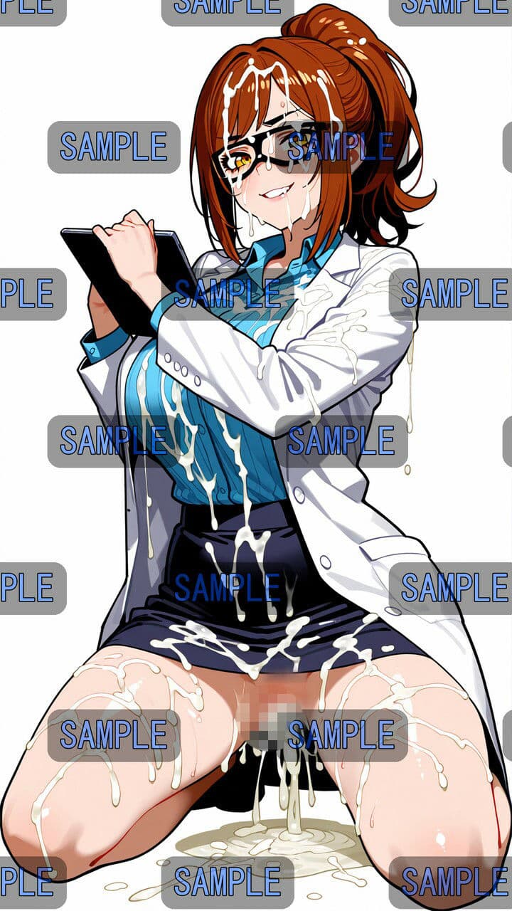 白衣が似合う、知的な研究者お姉さん サンプル7