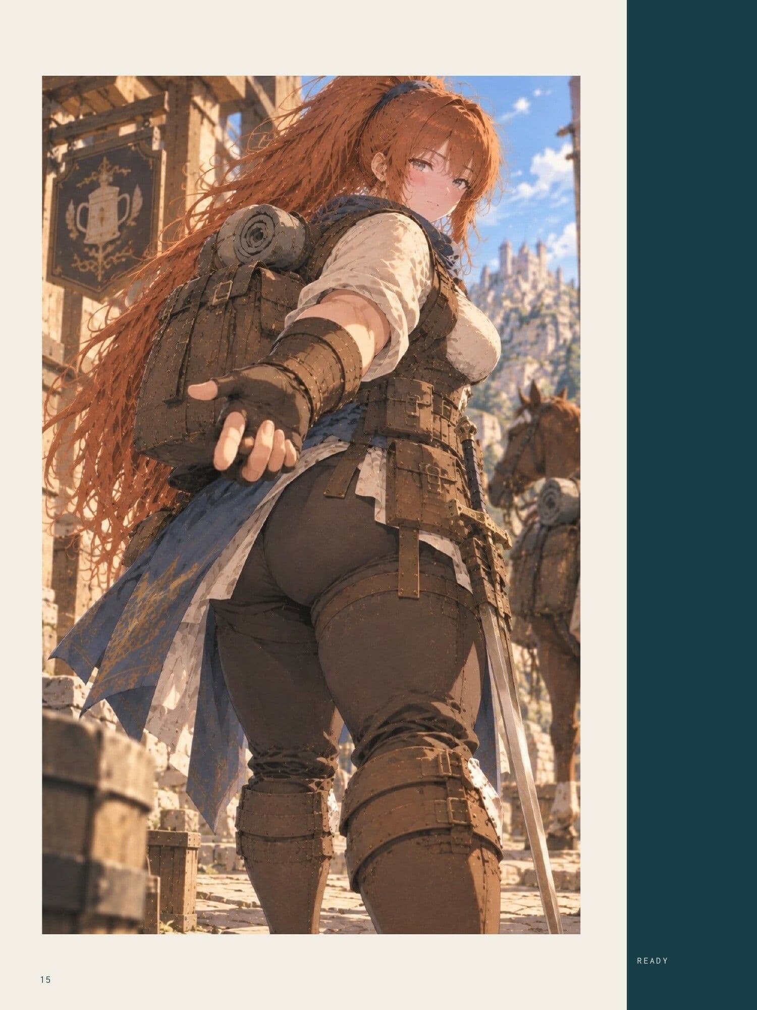 女騎士キャラクターグラビア誌 ― 君と、少し遠くまで。 サンプル1