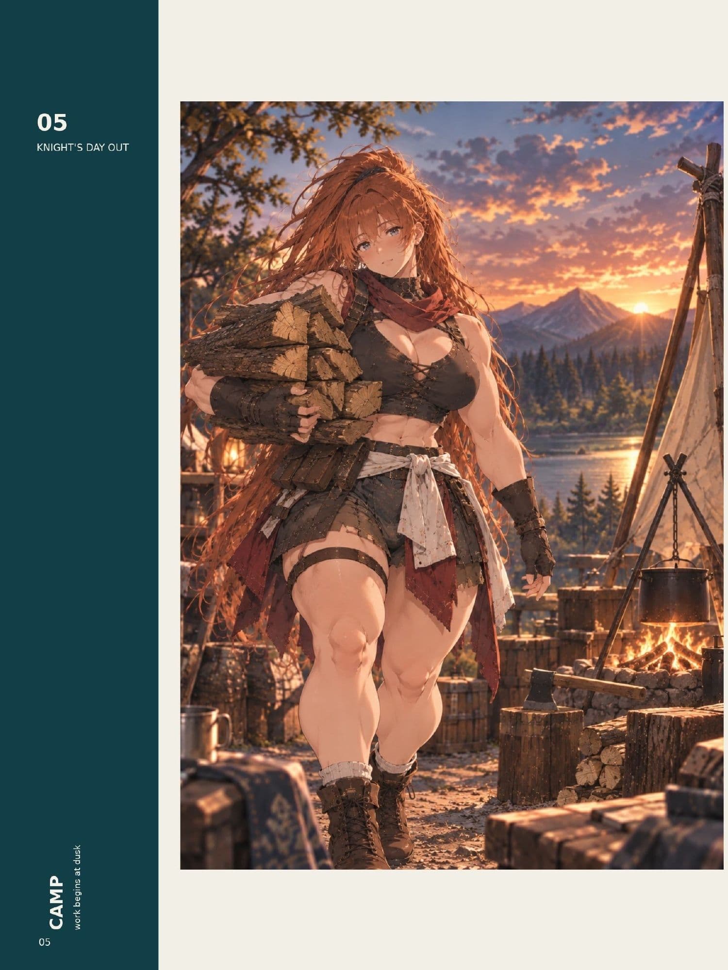 女騎士キャラクターグラビア誌 ― 君と、少し遠くまで。 サンプル4