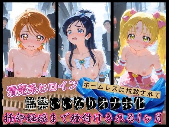 清楚系ヒロインがホームレスに拉致されて監禁いいなりオナホ化 プ〇キュア 3