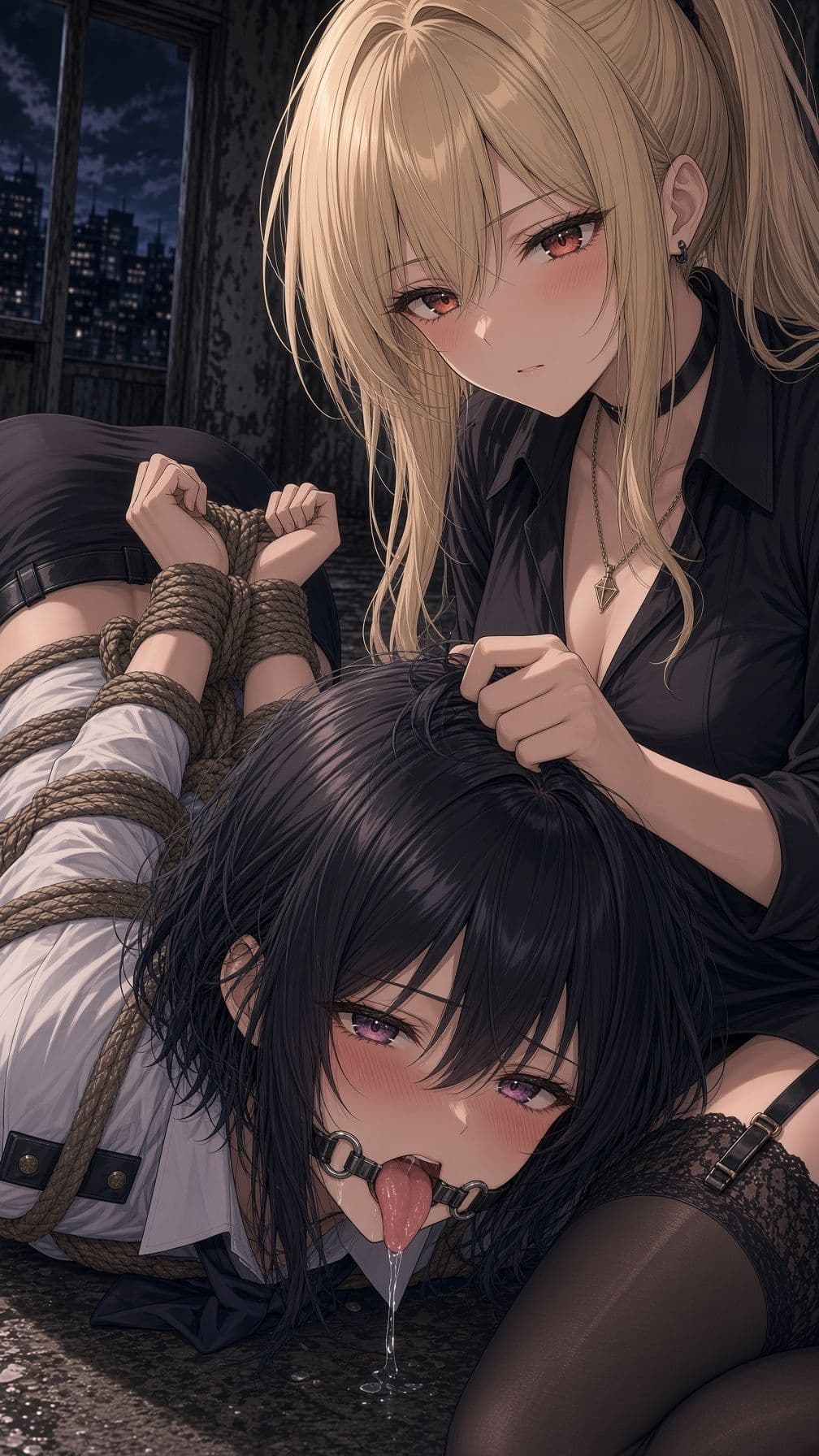 縄で繋がれた二人の百合緊縛 〜今日はどちらが攻めるのか〜 サンプル3