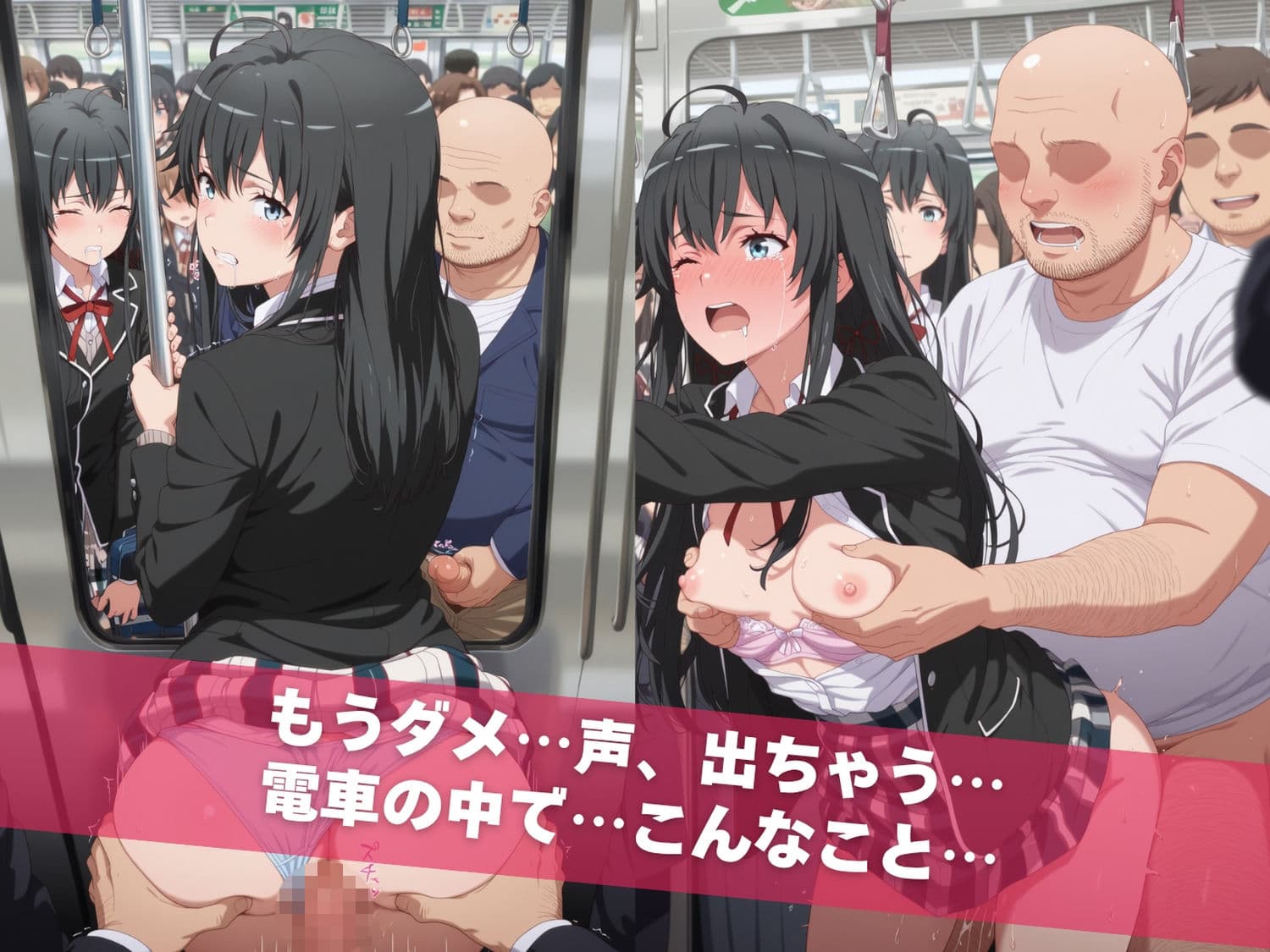 満員痴●電車肉便器化計画 や●り俺の青春ラブコメはまちがっている。編 サンプル3