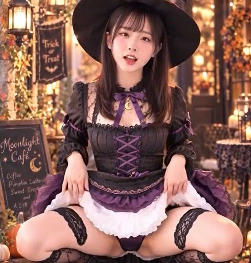 カウントダウンあり ひなのハロウィンコスプレ サンプル3