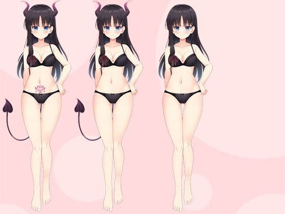 【立ち絵素材R18】 うちのクラスのサキュバス委員長 フルセットPSDパック サンプル4