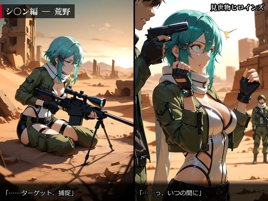 【500枚】見世物ヒロインズ 〜強い女ほど、よく堕ちる〜 SA〇編 ア〇ナ＆直〇＆シ〇ン サンプル6