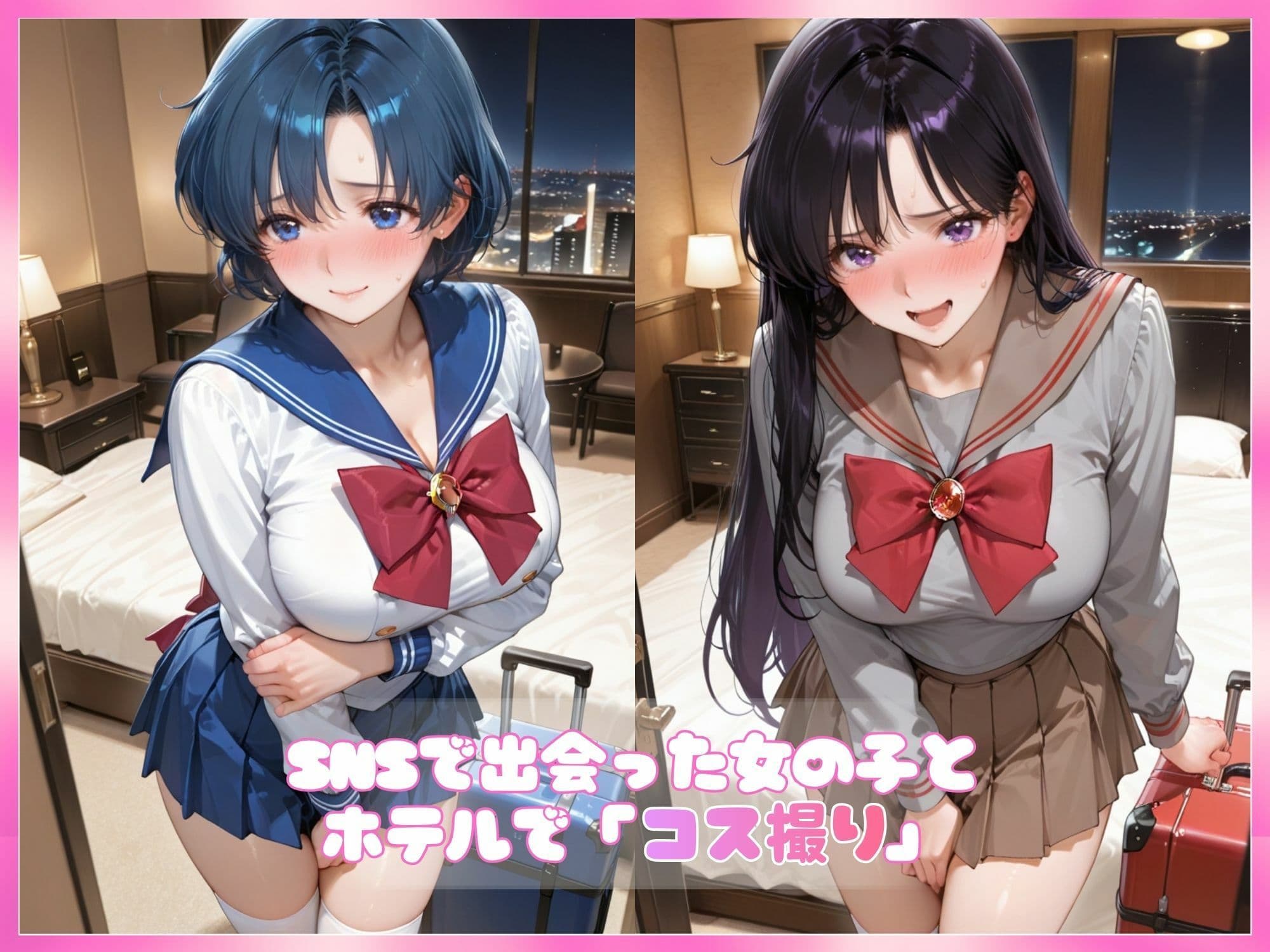 コスプレ撮るだけの約束だったのにオフパコされちゃった。 【〜あ○＆れ○〜】 サンプル1
