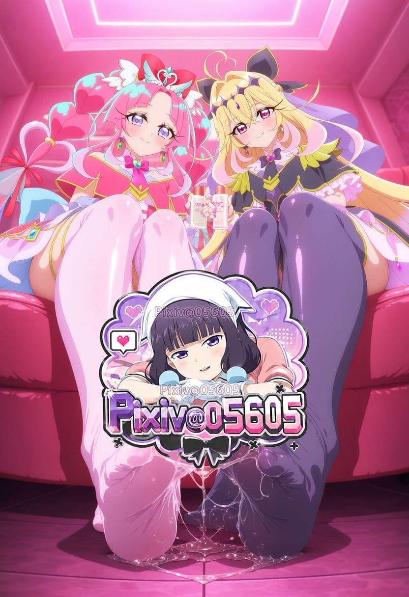 キュアミスティック×キュアアルカナ・シャドウ 足フェチ ニーソ ローション サンプル1
