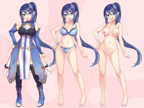【立ち絵素材R18】 キリッと深海お嬢様レヴィアタン フルセットPSDパック サンプル2