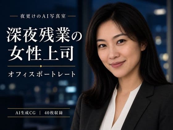 深夜残業の女性上司