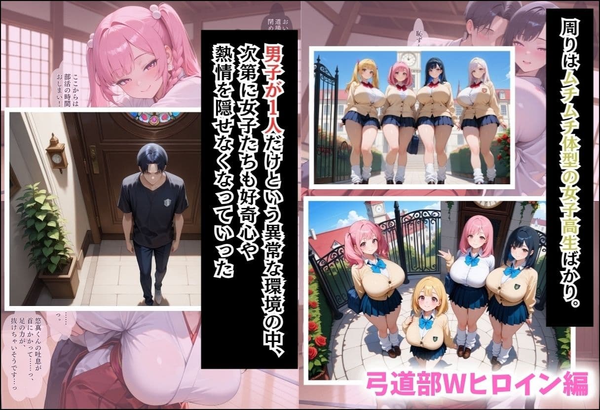 間違って女子校に入学したらムチムチ女子校生に毎日中出しを要求される学園生活〜総集編06〜 サンプル7