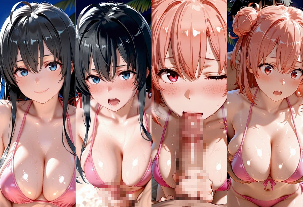 生意気ギャルをナイトビーチでSEXした話 や◯り俺の青春ラブコメはまちがっている。編 サンプル1