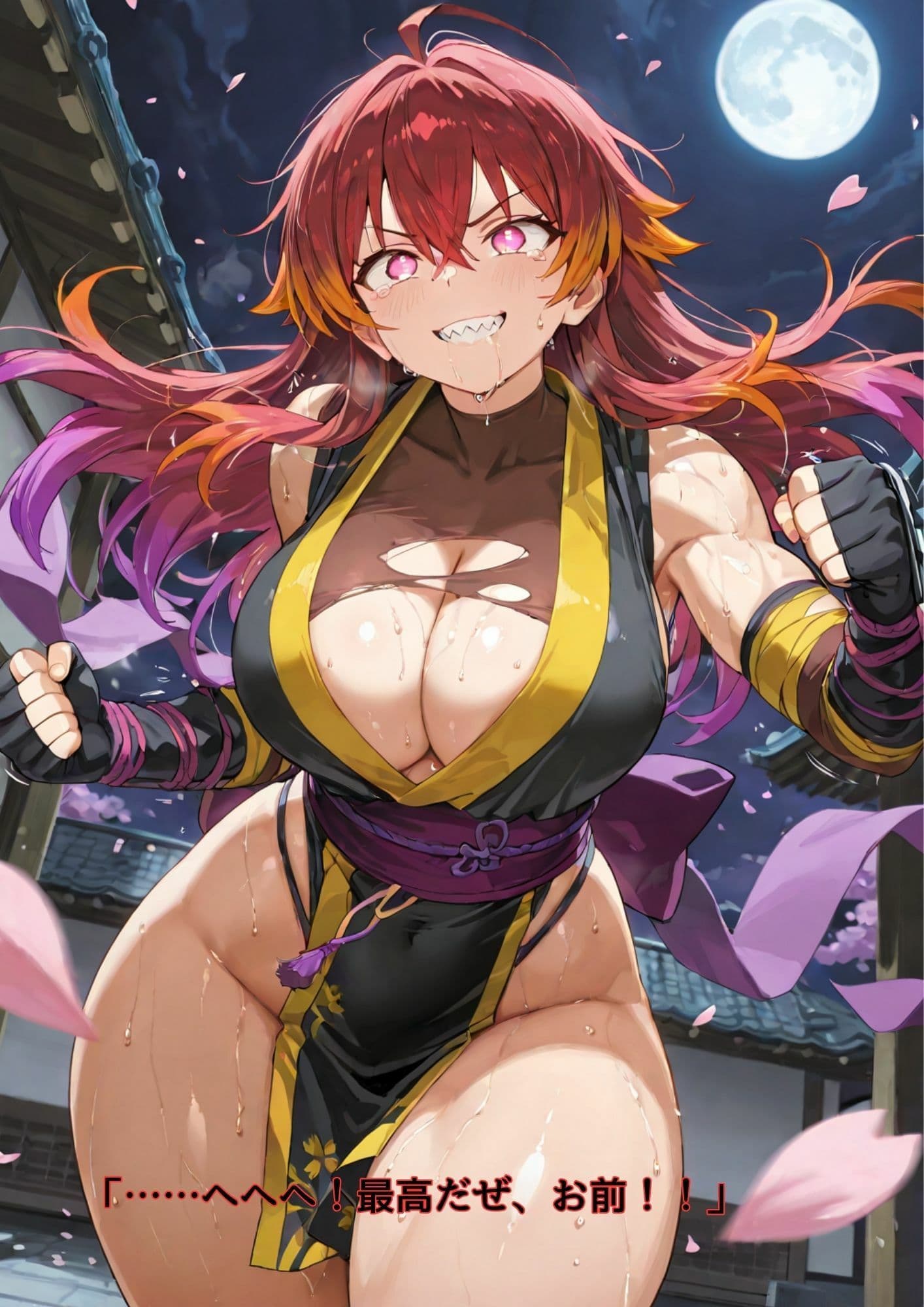 淫月のくノ一 朧華  -月下の敗北と紅の凌●- サンプル6