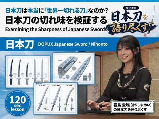 パンチラガチャ★霧島 愛唯（きりしま めい）『日本刀を語り尽くす』第1章-まず「日本刀とは何か」を知る（006-日本刀は本当に「世界一切れる刀」なのか？）