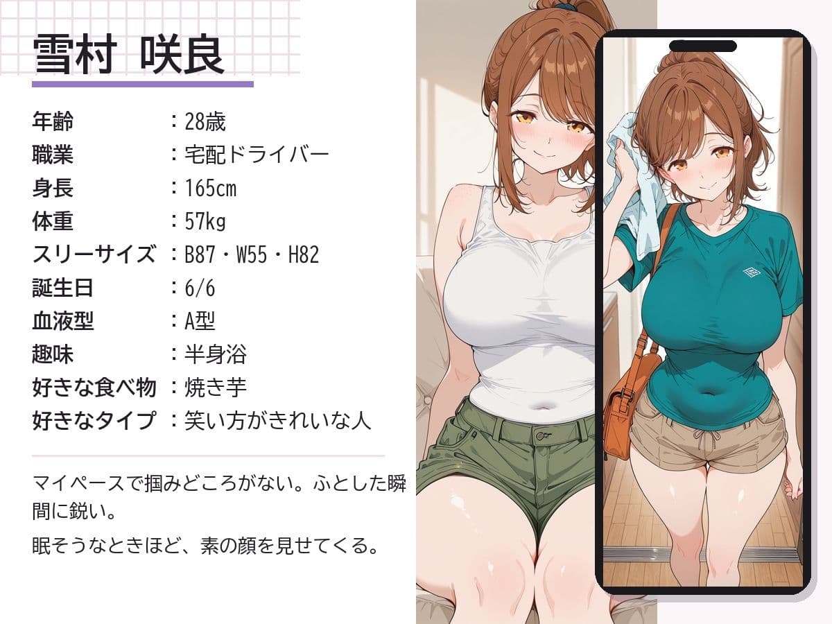宅配のお姉さんが毎日来るので、つい頼みすぎてしまう サンプル2