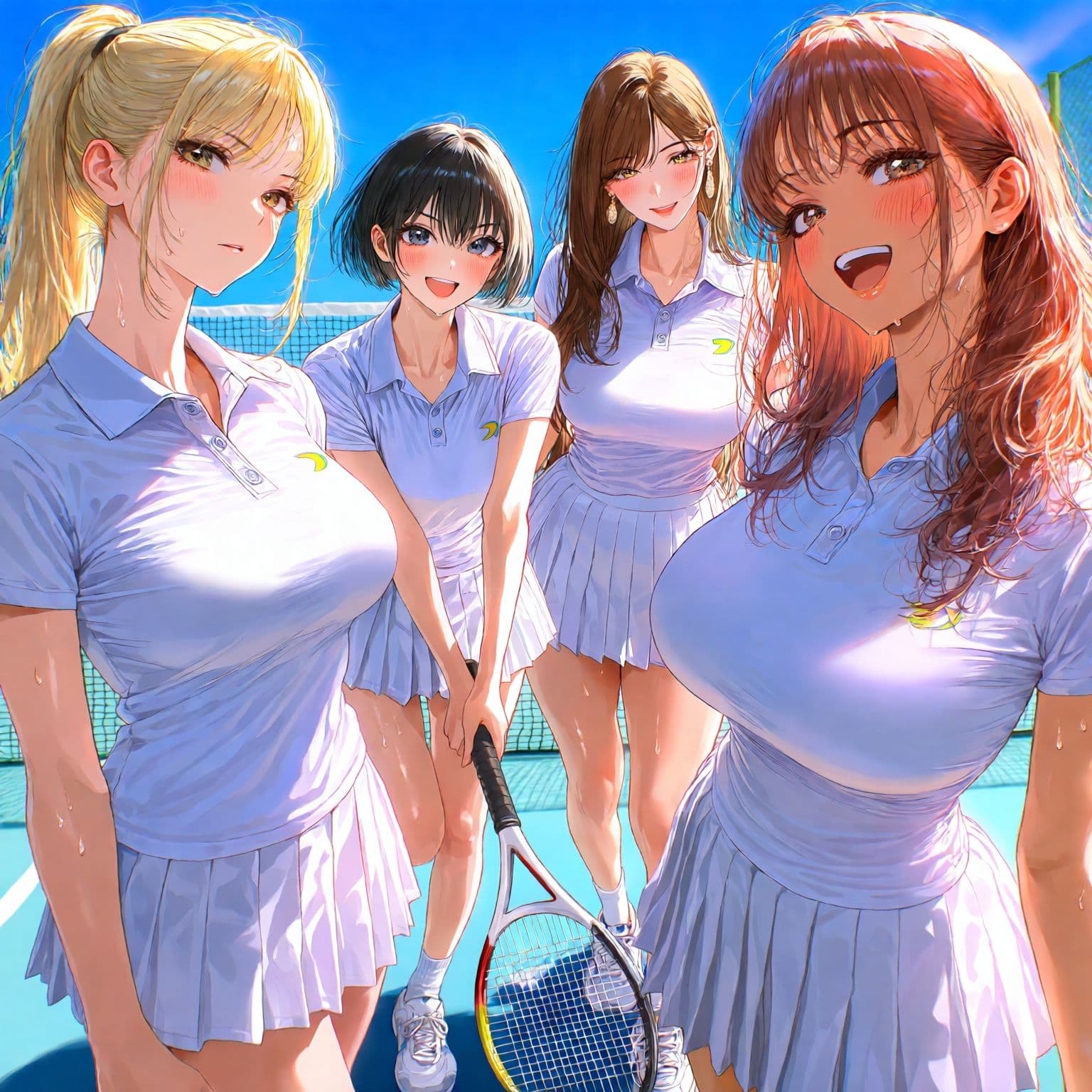 【AIイラスト集】スポーツの秋、芸術の秋、美少女の秋。部活女子のボディを堪能しよう！ サンプル1
