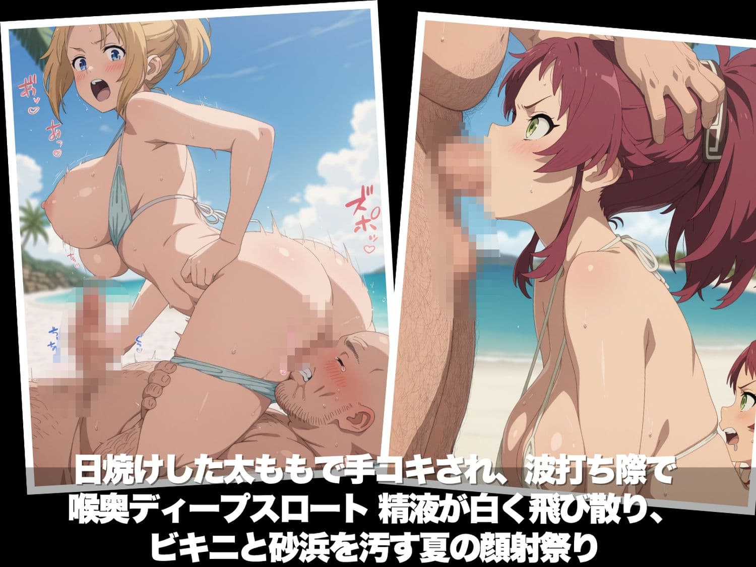真夏の海辺で堕ちて 〜おじさんの虜になって妊娠するまで〜 無◯転生 〜異世界行ったら本気だす〜編 サンプル4