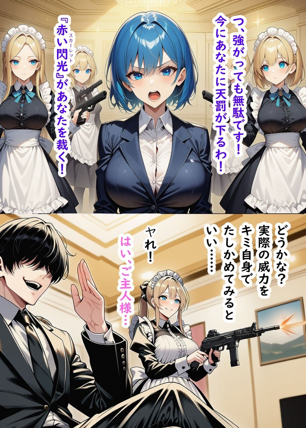 Ecstasy Gun  悪の美人秘書とメイド軍団を撃て サンプル2