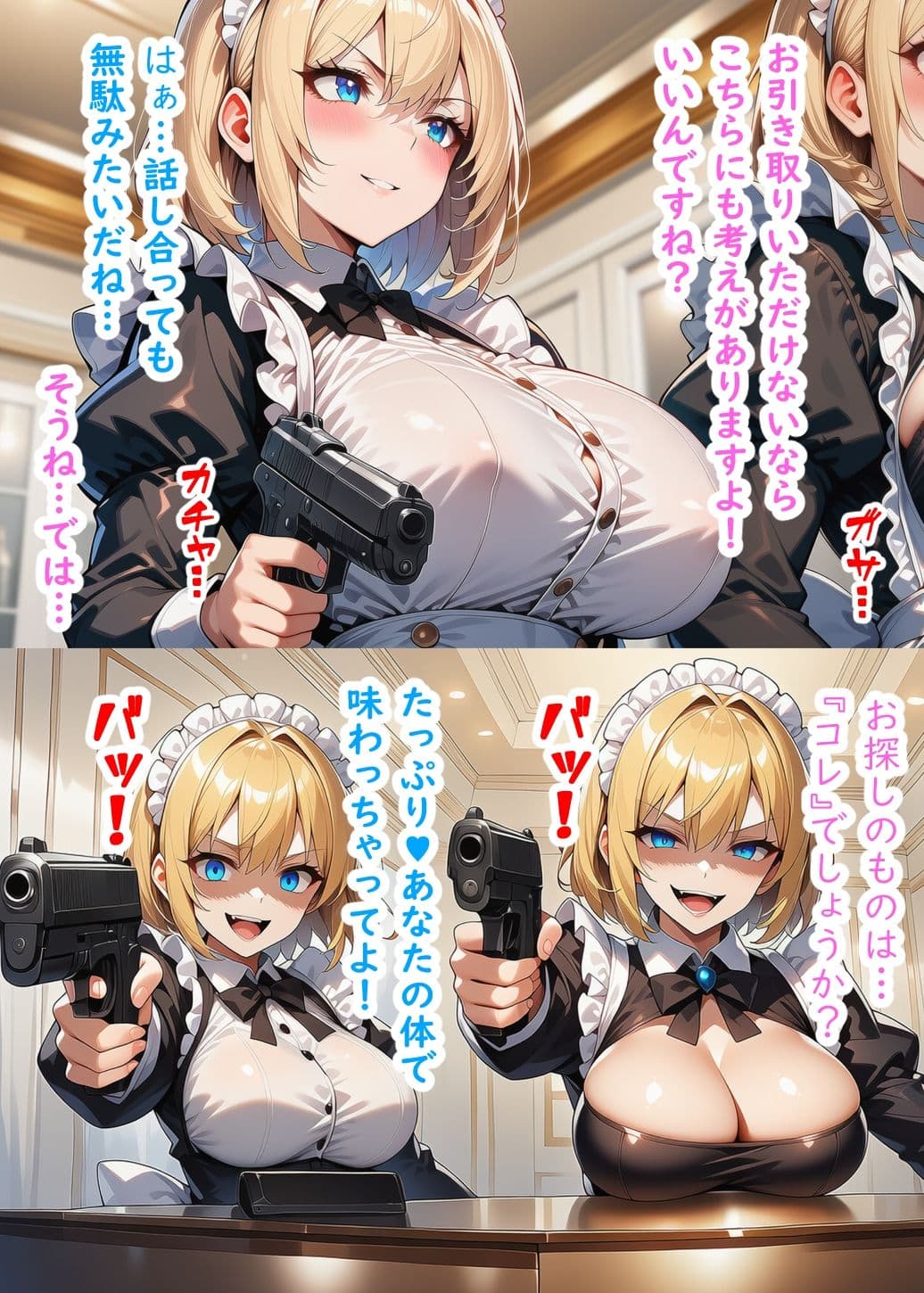 Ecstasy Gun  悪の美人秘書とメイド軍団を撃て サンプル5