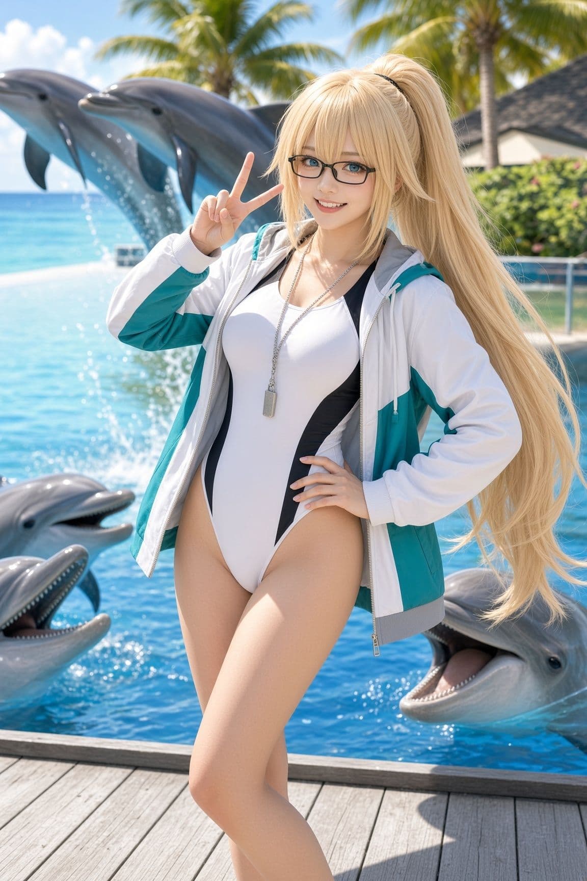 夏彩の英霊たち｜水着コスプレ・ポートレート20 サンプル1