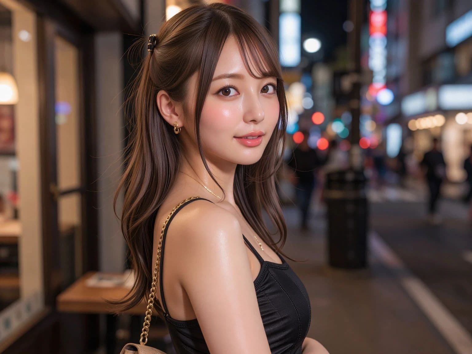 【AI動画】日常崩壊アヘ顔美女図鑑21人〜公共の場で理性を失う着衣美女たち〜【高画質静止画＋5秒ショート動画】 サンプル2