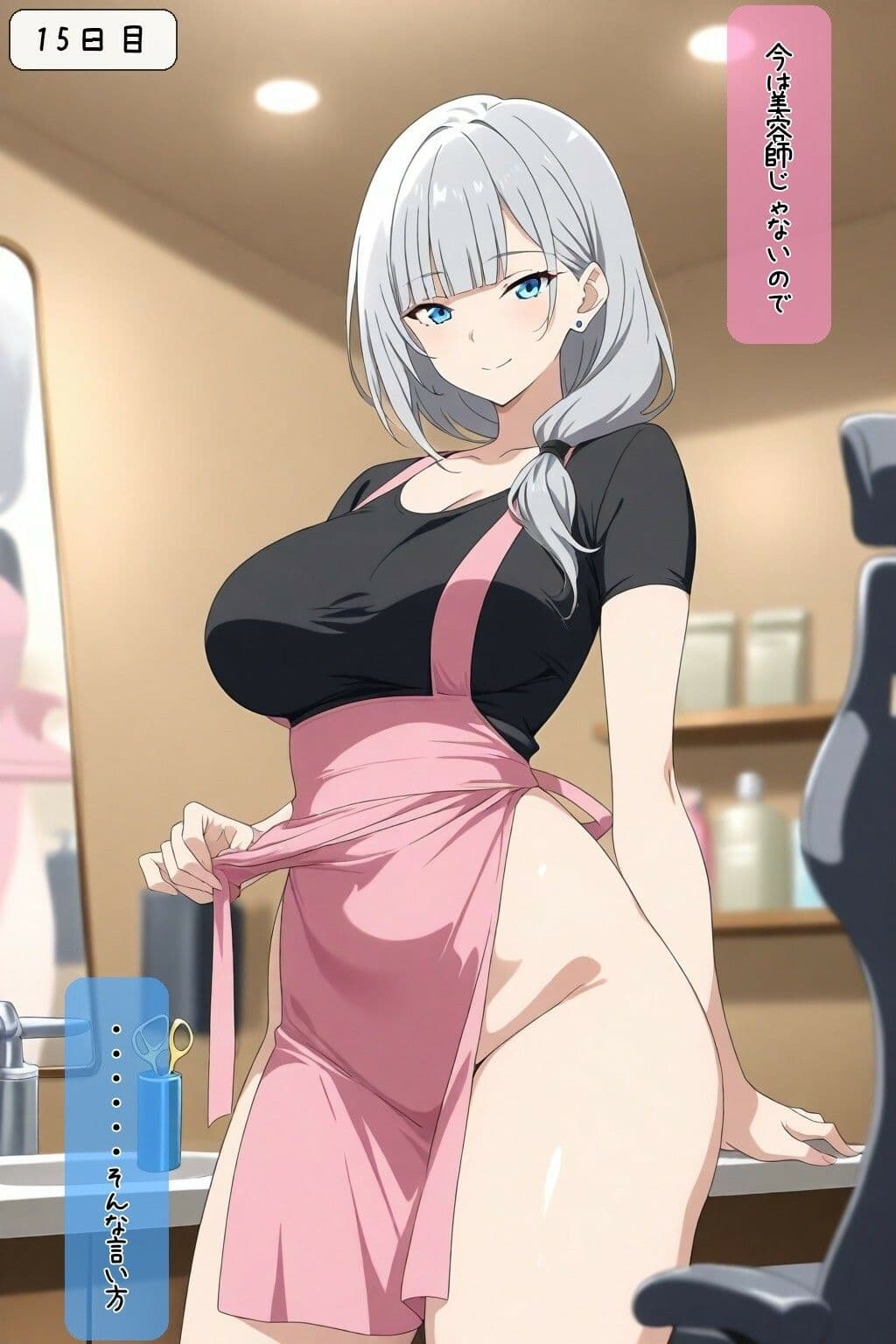 いつもの美容師さんが今日はやけに距離が近い サンプル6