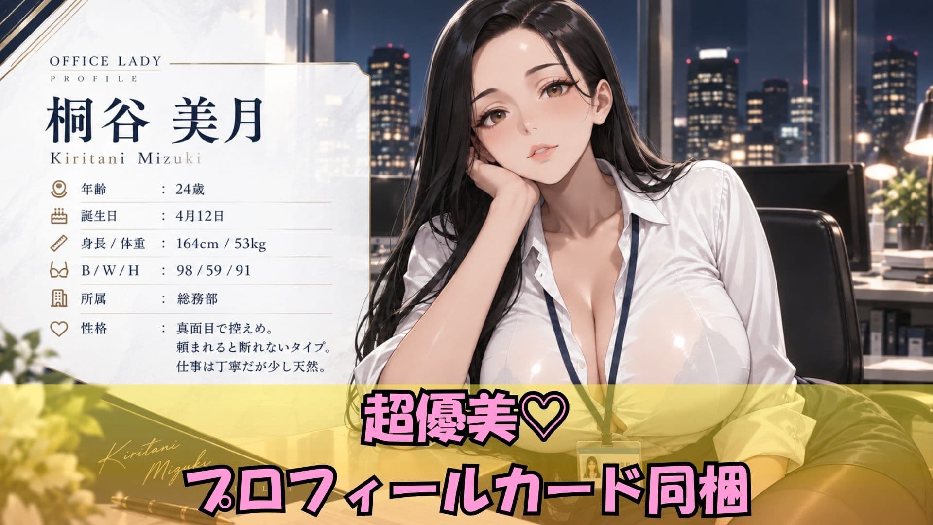 深夜残業中の爆乳新人OL3人をオフィスで朝まで濃厚中出しSEX サンプル1