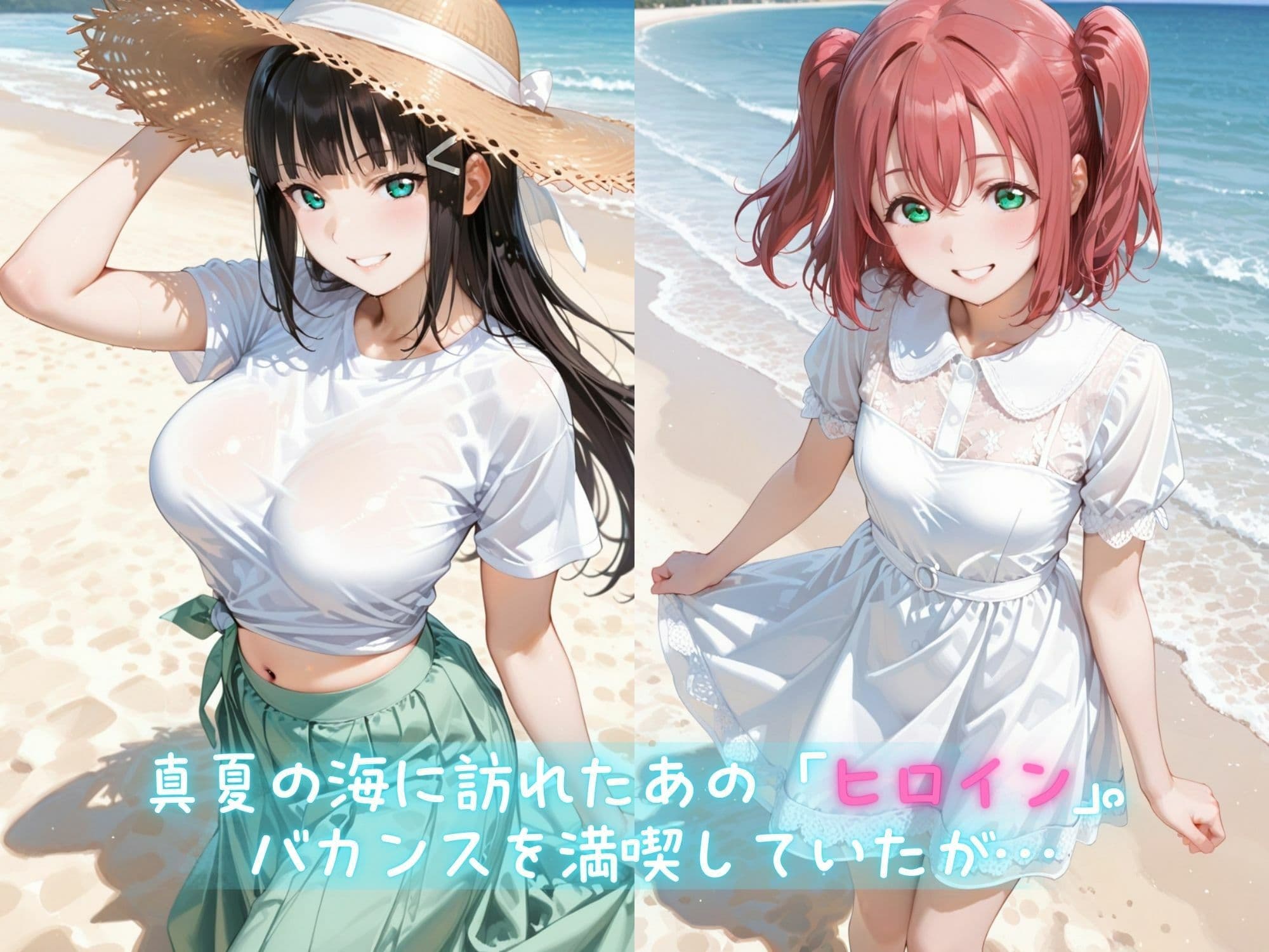 メス堕ちヒロイン  〜 ダ●ヤ＆●ビィ 夏の海編 〜 サンプル1