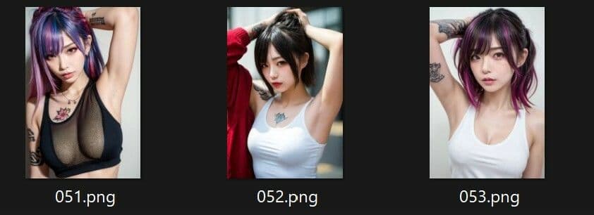 パンク×脇のフェチ画像集 サンプル3