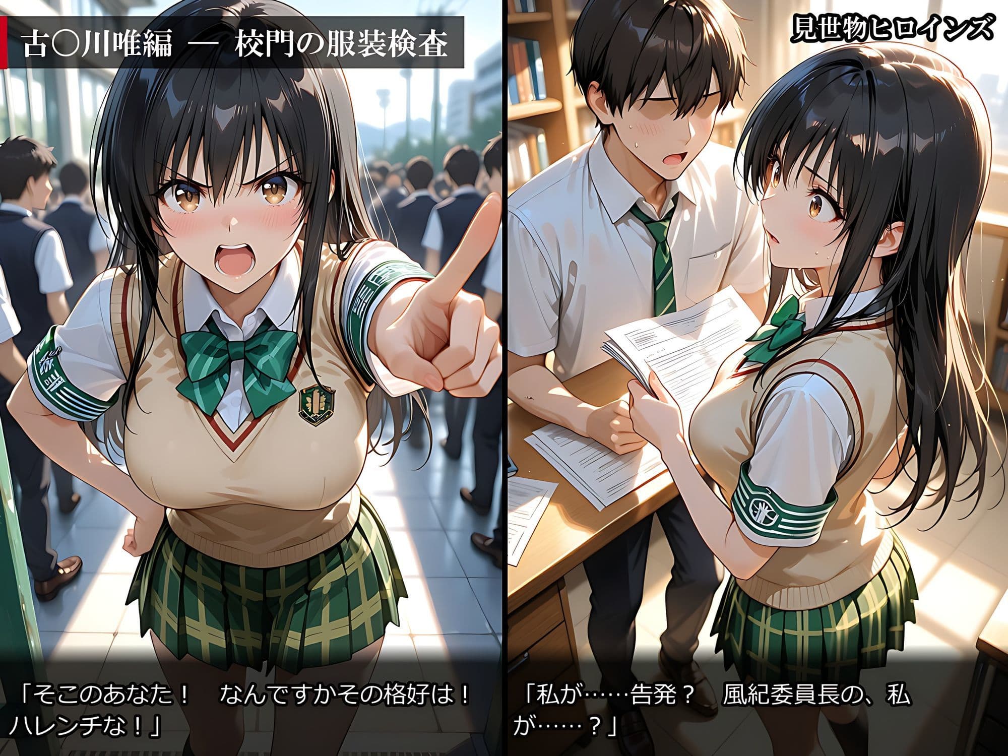 【500枚】見世物ヒロインズ 〜強い女ほど、よく堕ちる〜 ToL〇VEる編 古〇川唯＆金〇の闇＆御〇涼子 サンプル2