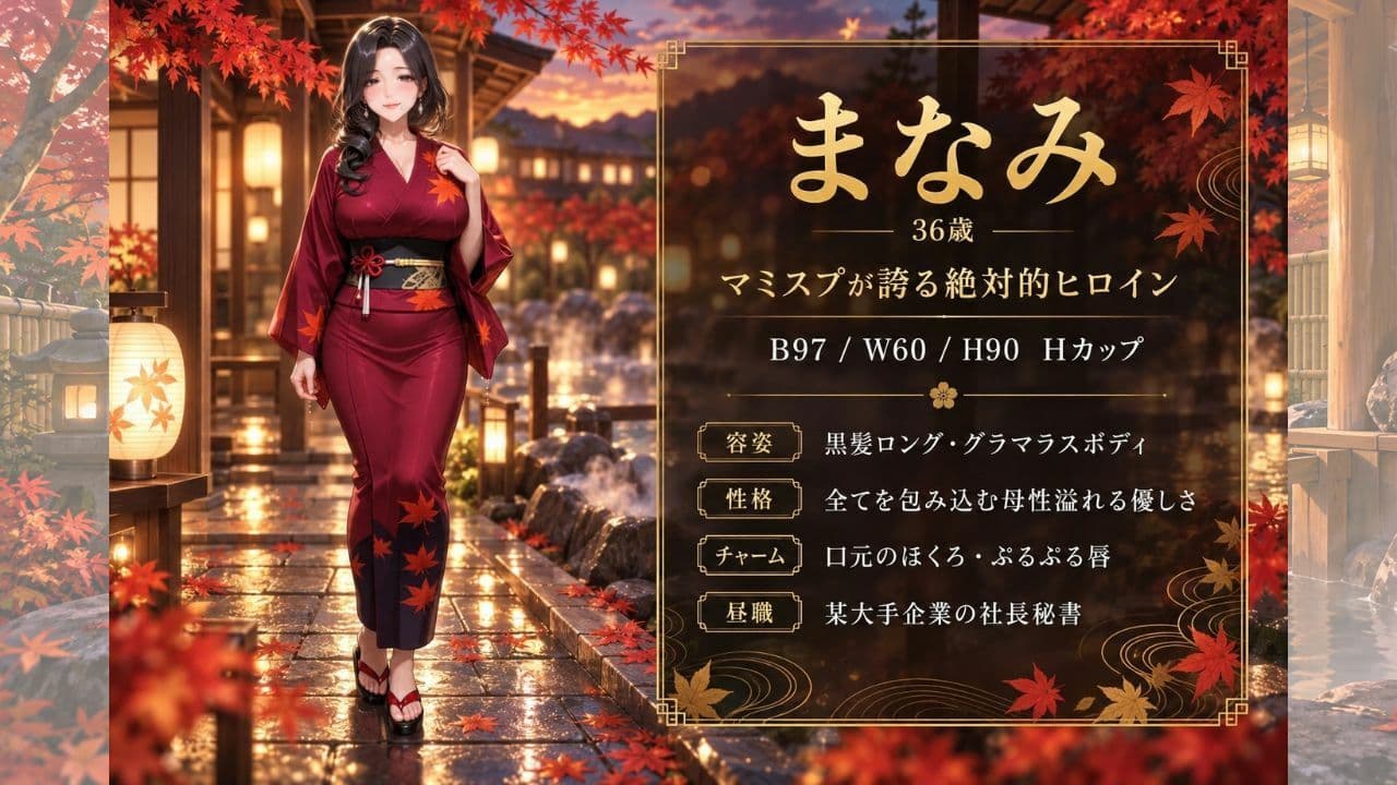 【4KアニメAV】爆美女人妻と行く秋のお忍び温泉旅行 サンプル4