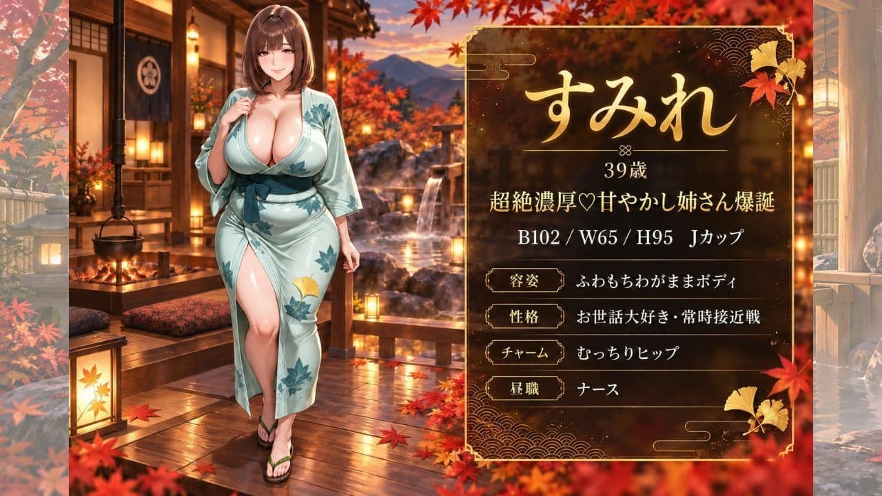 【4KアニメAV】爆美女人妻と行く秋のお忍び温泉旅行 サンプル6