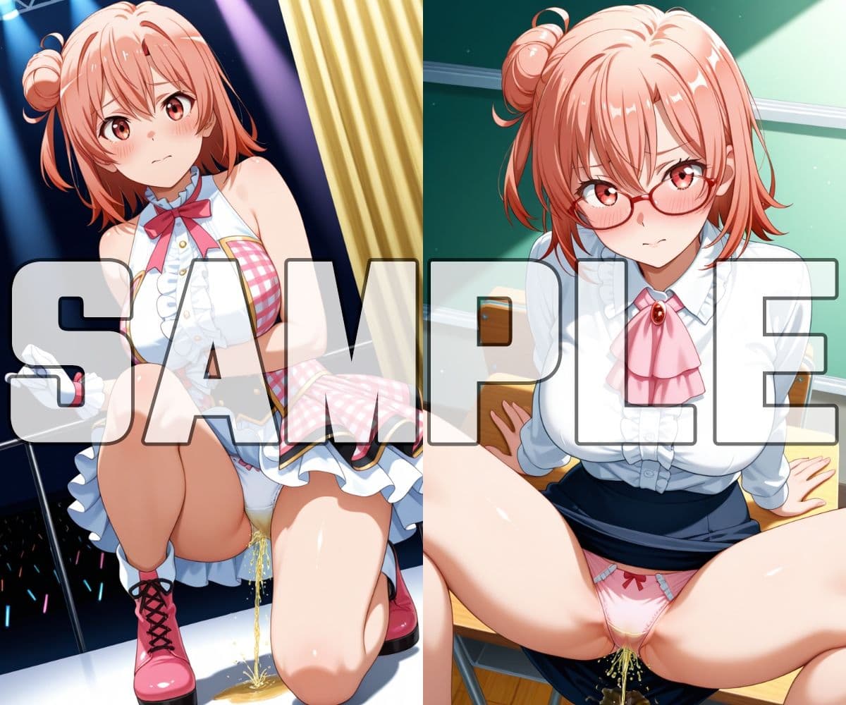 おしっこお漏らしチャレンジ【俺ガ〇ル コスプレ編】 サンプル7