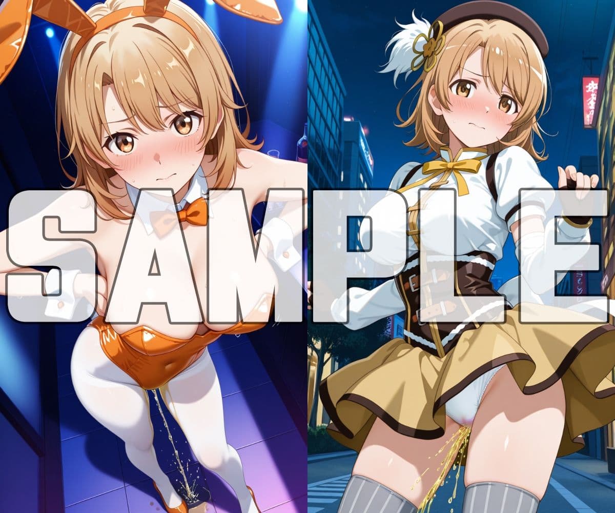 おしっこお漏らしチャレンジ【俺ガ〇ル コスプレ編】 サンプル9