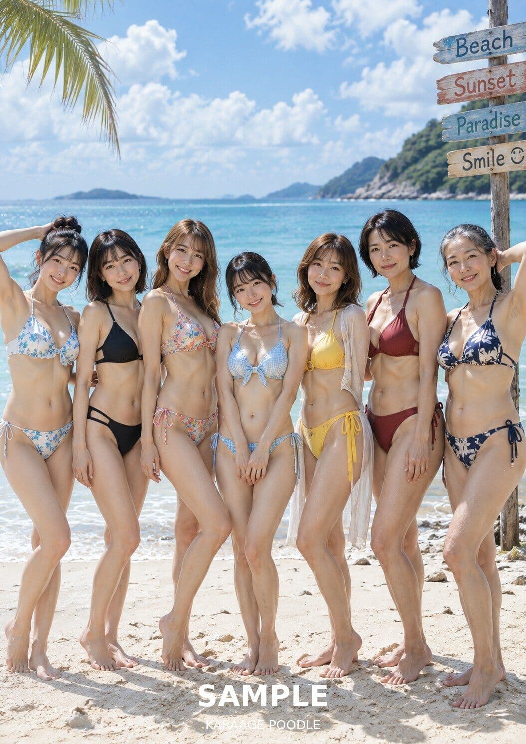 花柄ビキニの楽園 ― FLORAL PARADISE ― サンプル6