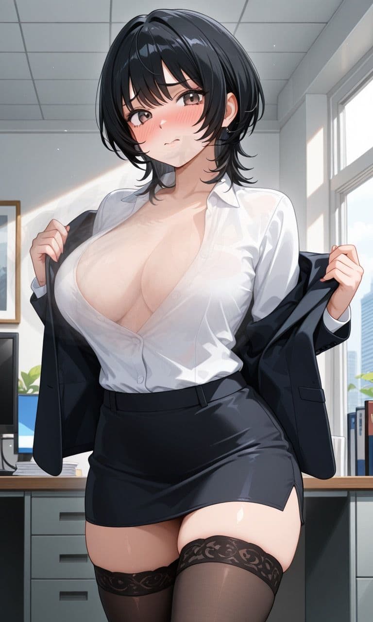 黒髪ウルフの女の子 コスプレ集55枚 ※ちょいエロ サンプル2