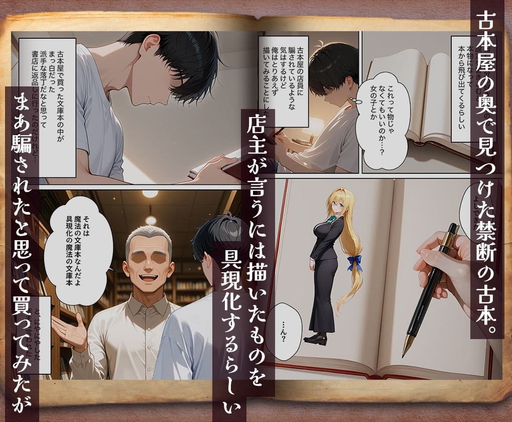 古本から出てきたのは、孕ませ専用の彼女だった _テ○アーユ サンプル1