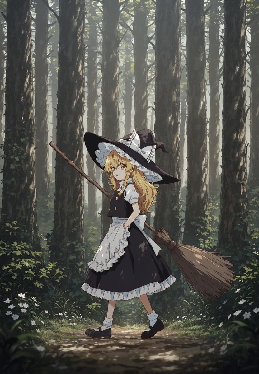 霧雨魔理沙と森の触手植物 サンプル2