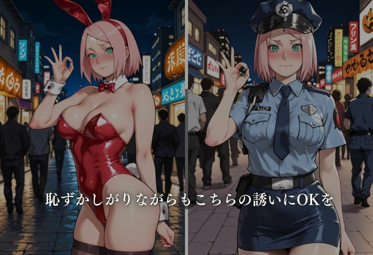 コスプレ嬢ナンパ  春野サクラ サンプル2
