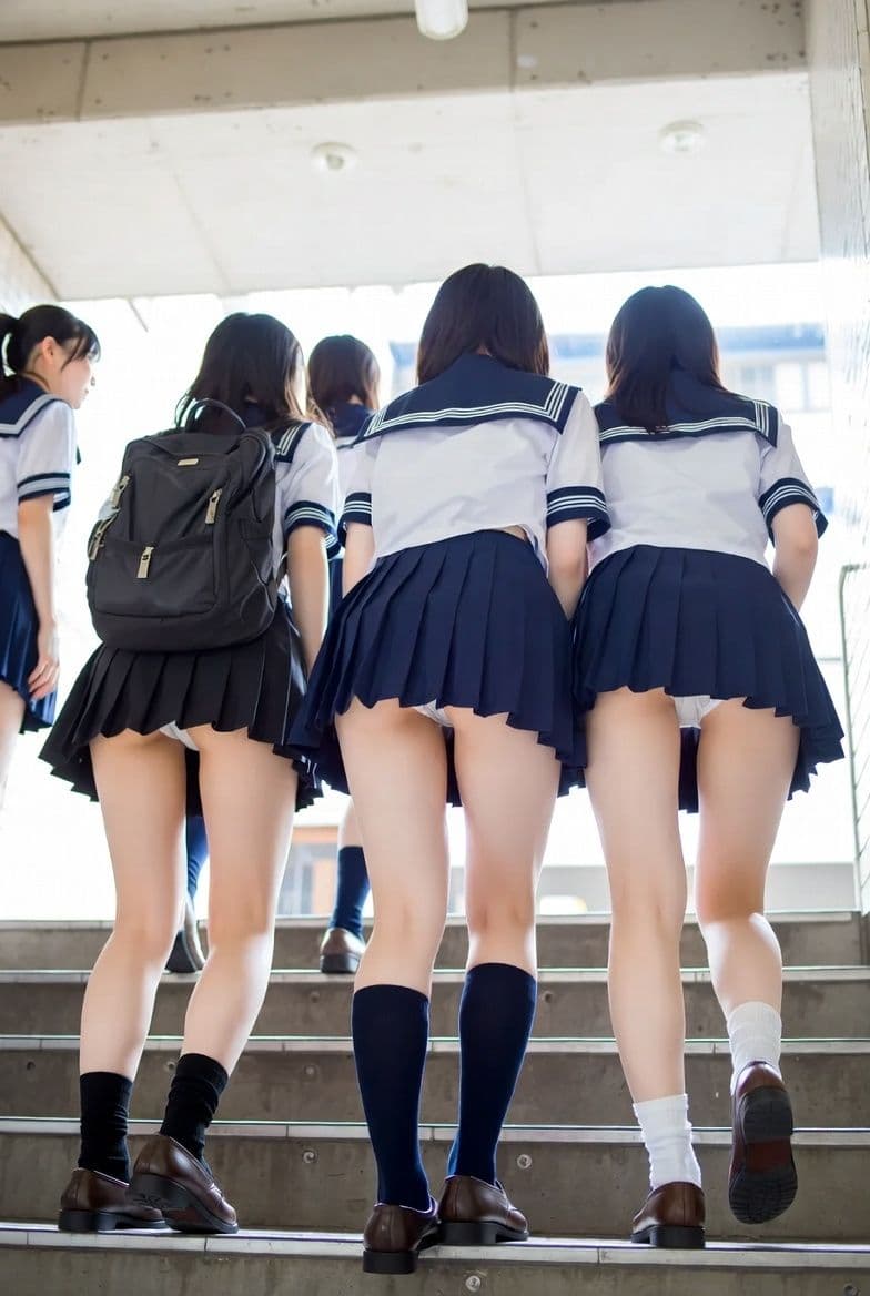 逆さ撮りパンチラ風CG画像動画集 サンプル2