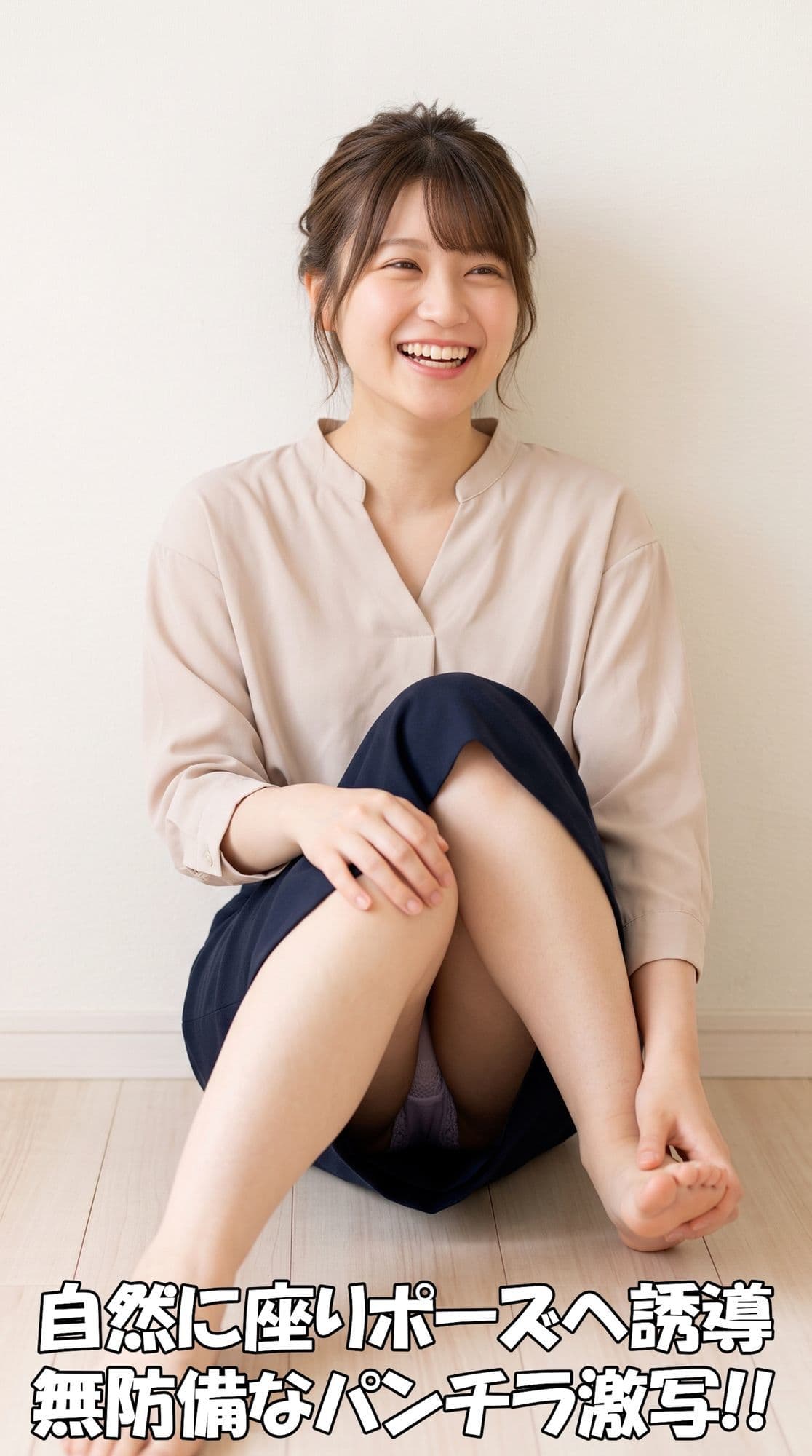【パンチラ写真集】「雑誌のモデルを探してて…」記者を装って美女を個室へ。真面目な撮影のフリで騙して、無防備なパンチラを激写した記録【超特大500枚】 サンプル3